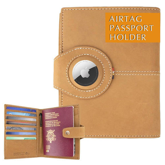 RFID Passport Holder with AirTag Slot